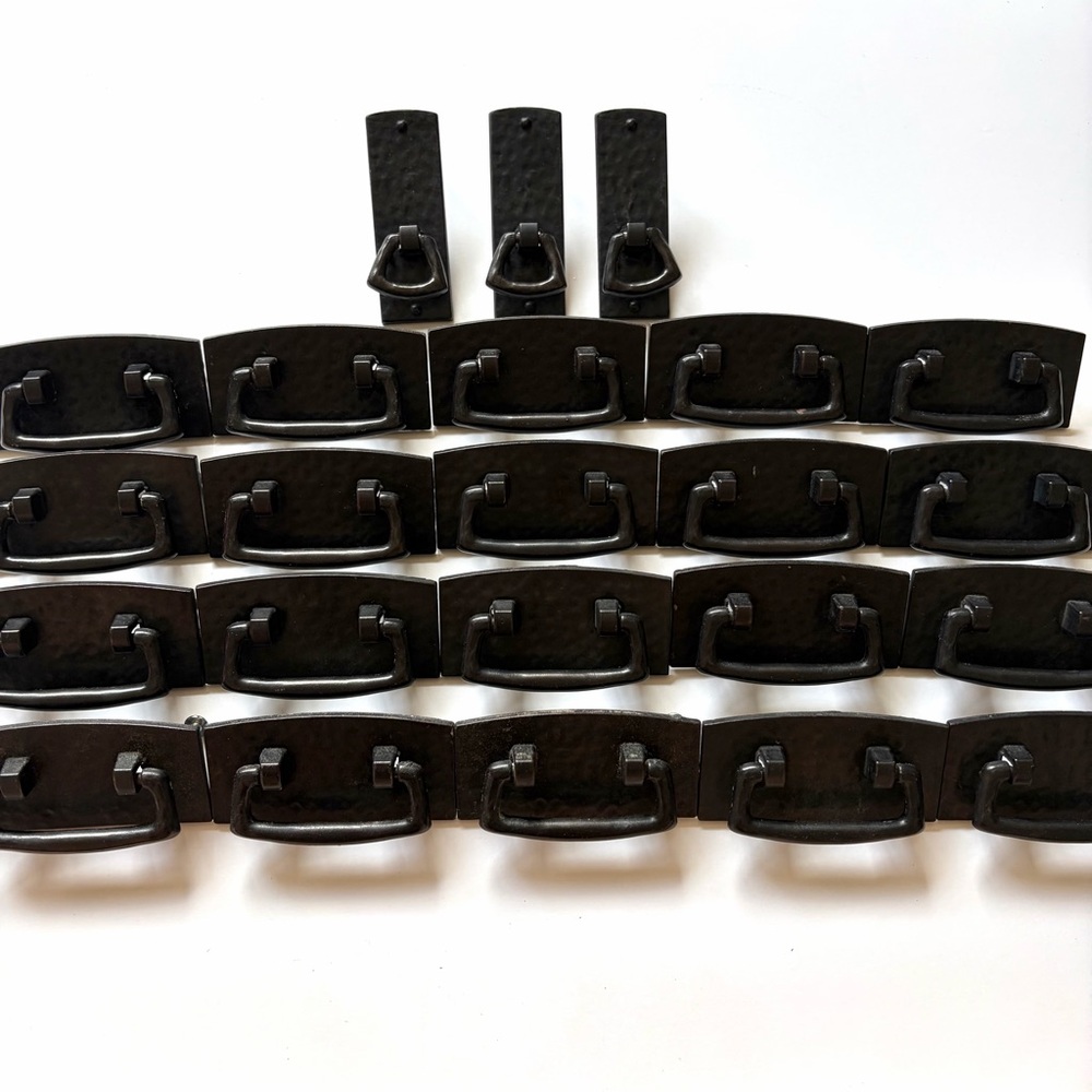 Set of Metal Drawer Pulls and Handles